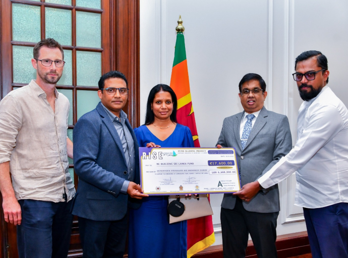 Financial Contribution to the ‘Rebuilding Sri Lanka’ Fund by the Sri Lankan Association in Belgium